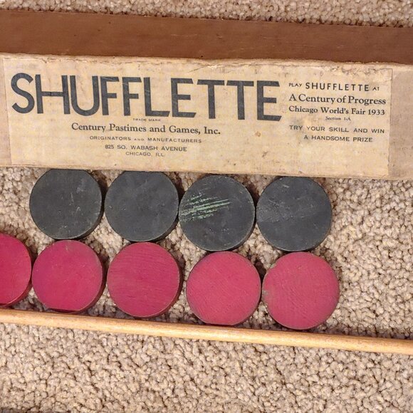 Vintage 1933 World's Fair Shufflette Century Pastimes and Games, Inc. *AS IS - Picture 7 of 15